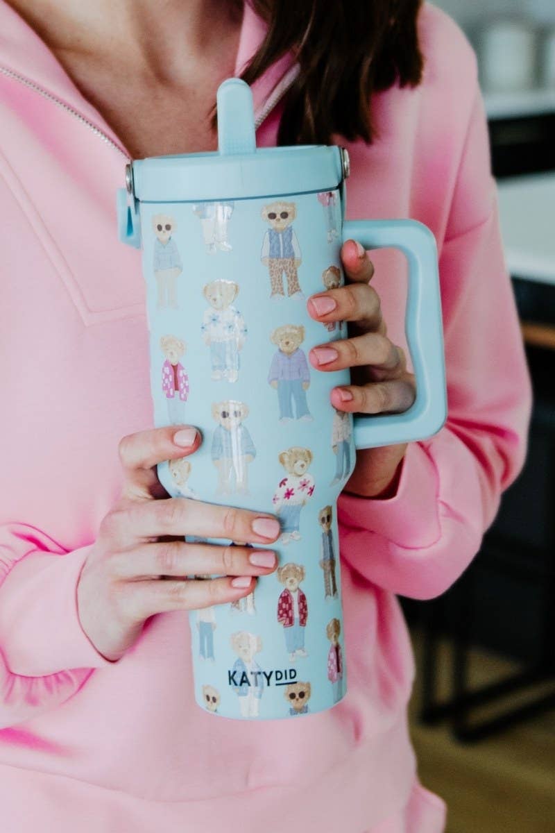 Teddy Bears Pattern Stainless Steel Tumbler