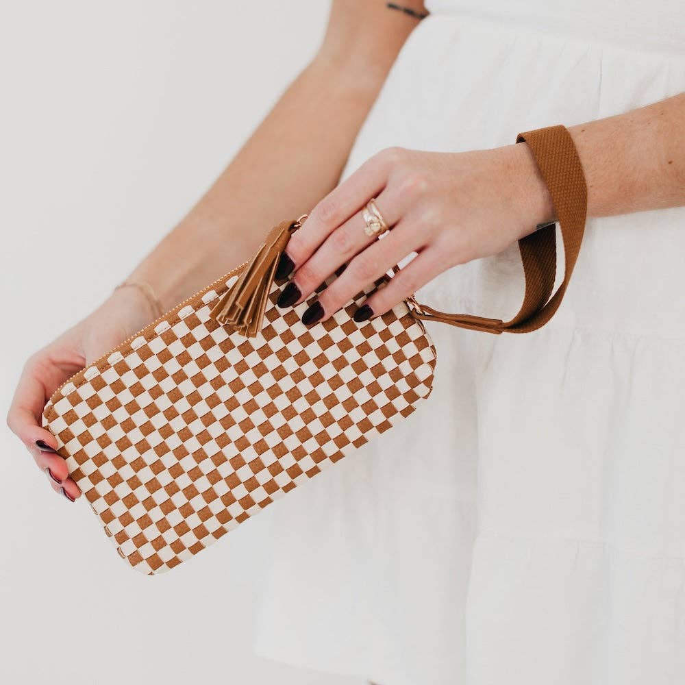Woven Clutch Wristlet
