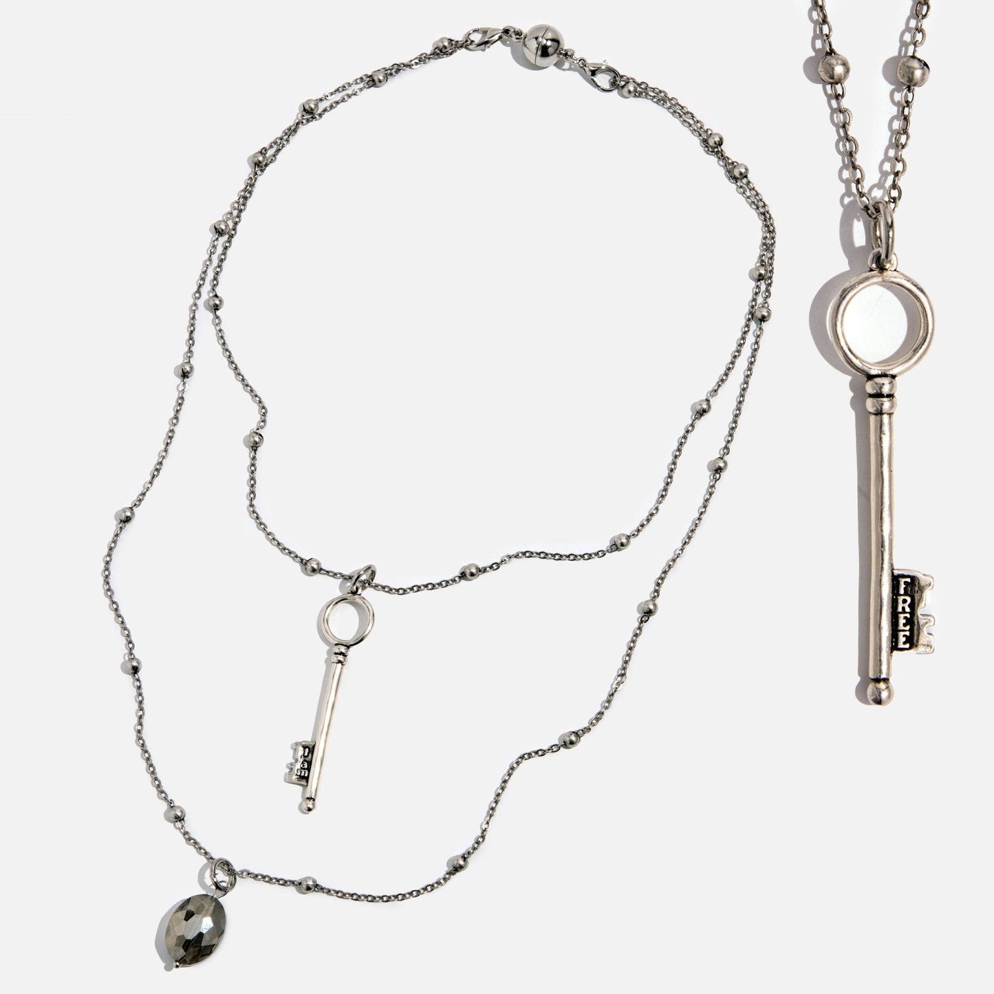 “I Am Free Key” Dainty Necklace
