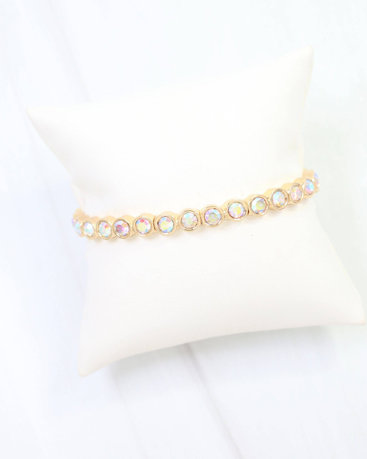 Castile Crystal Stretch Bracelet Opal