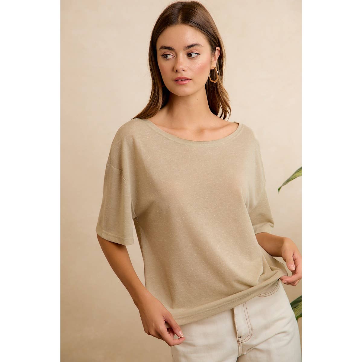 SOLID JERSEY RELAXED FIT SHORT SLEEVE T