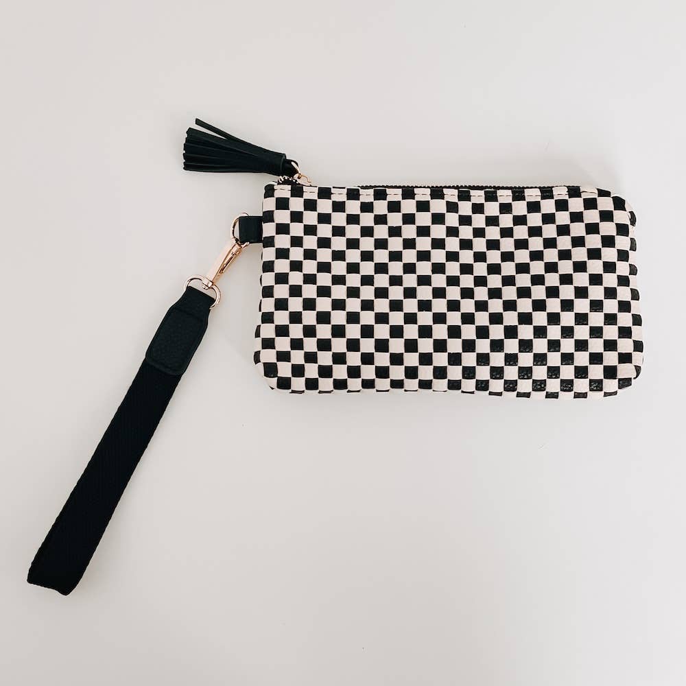 Woven Clutch Wristlet