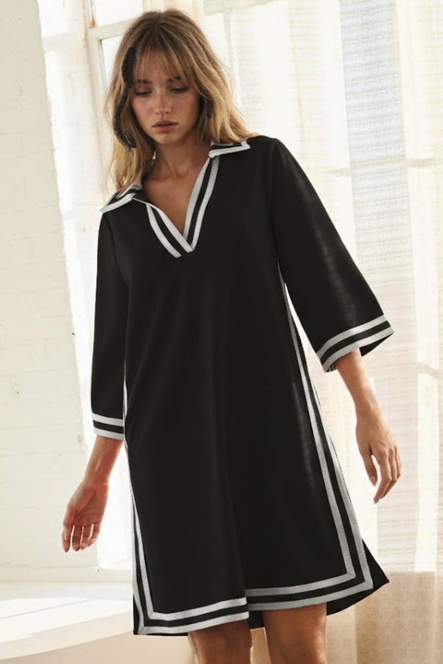 Short-sleeve Knit Dress