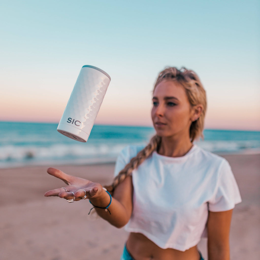 Slim Can Cooler | Dimpled Golf