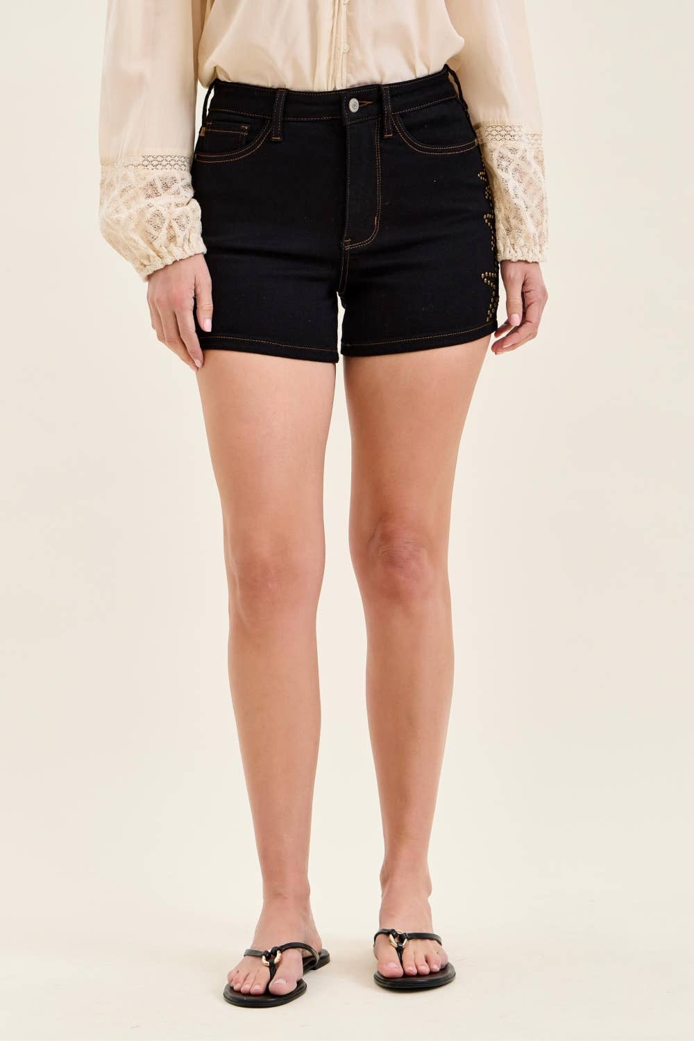 HW Slim Short Star Studded