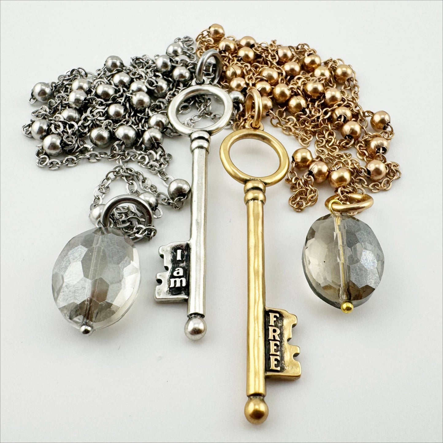 “I Am Free Key” Dainty Necklace
