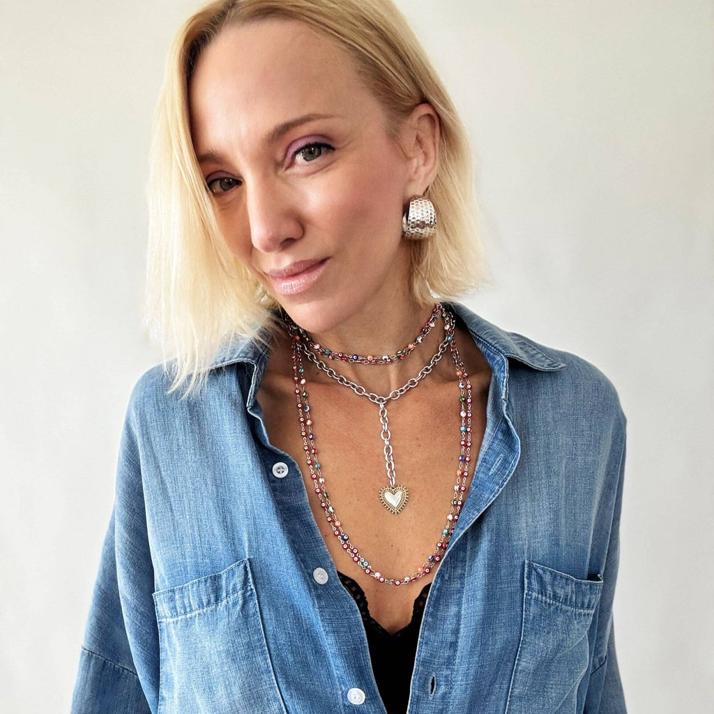 Let Them Heart Adjustable Choker Limited Edition Necklace
