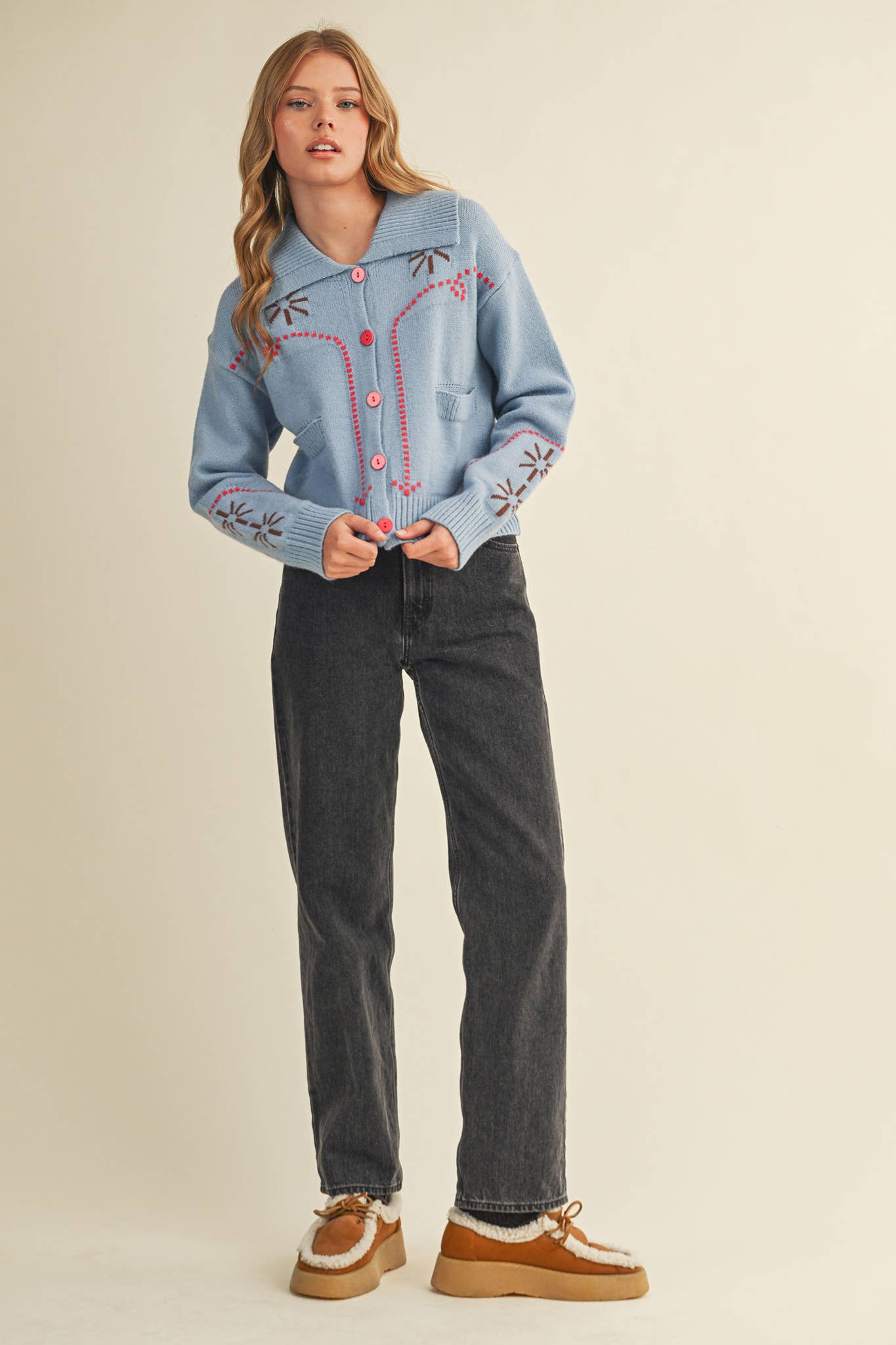 WESTERN DESIGN SWEATER CARDIGAN