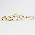 White Confetti Bangle Set