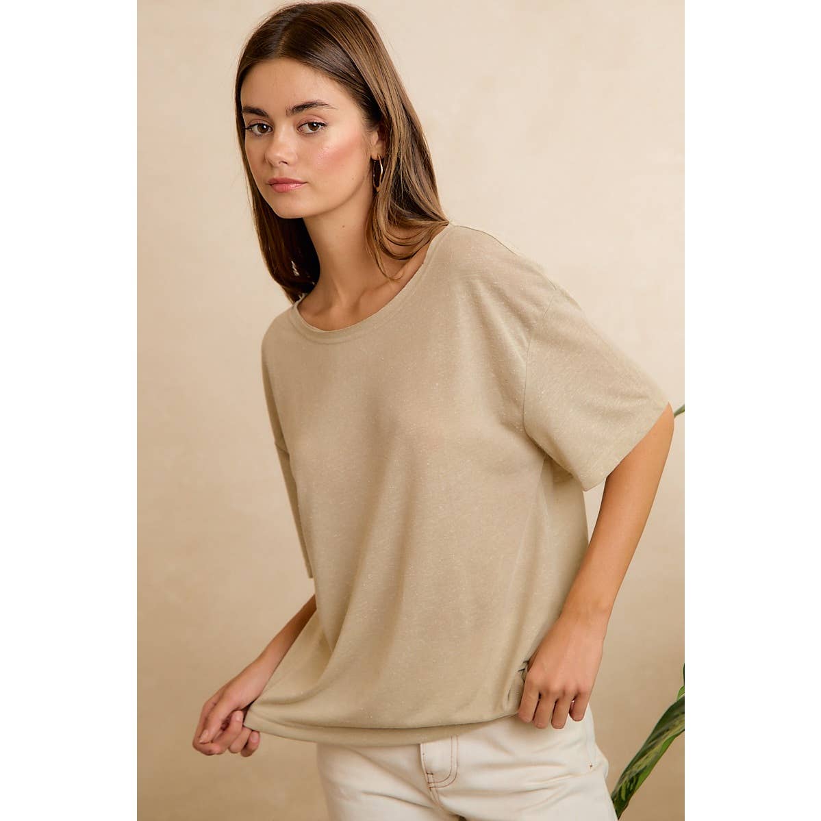SOLID JERSEY RELAXED FIT SHORT SLEEVE T
