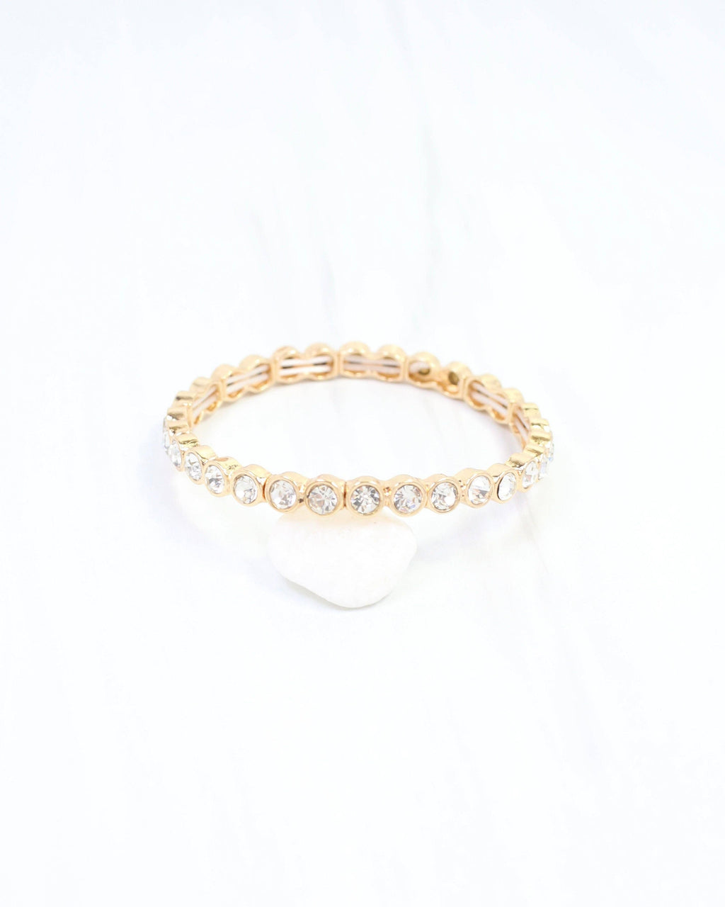 Castile Crystal Stretch Bracelet Clear