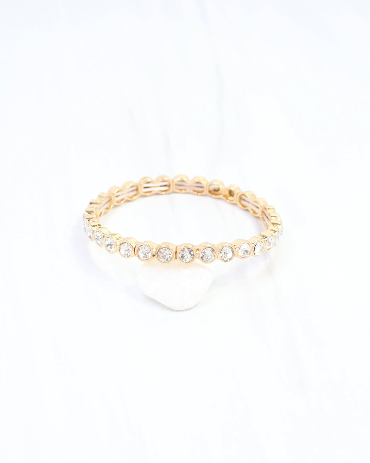 Castile Crystal Stretch Bracelet Clear