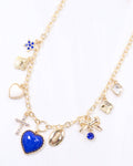 Bentley Charm Necklace ROYAL BLUE WHITE