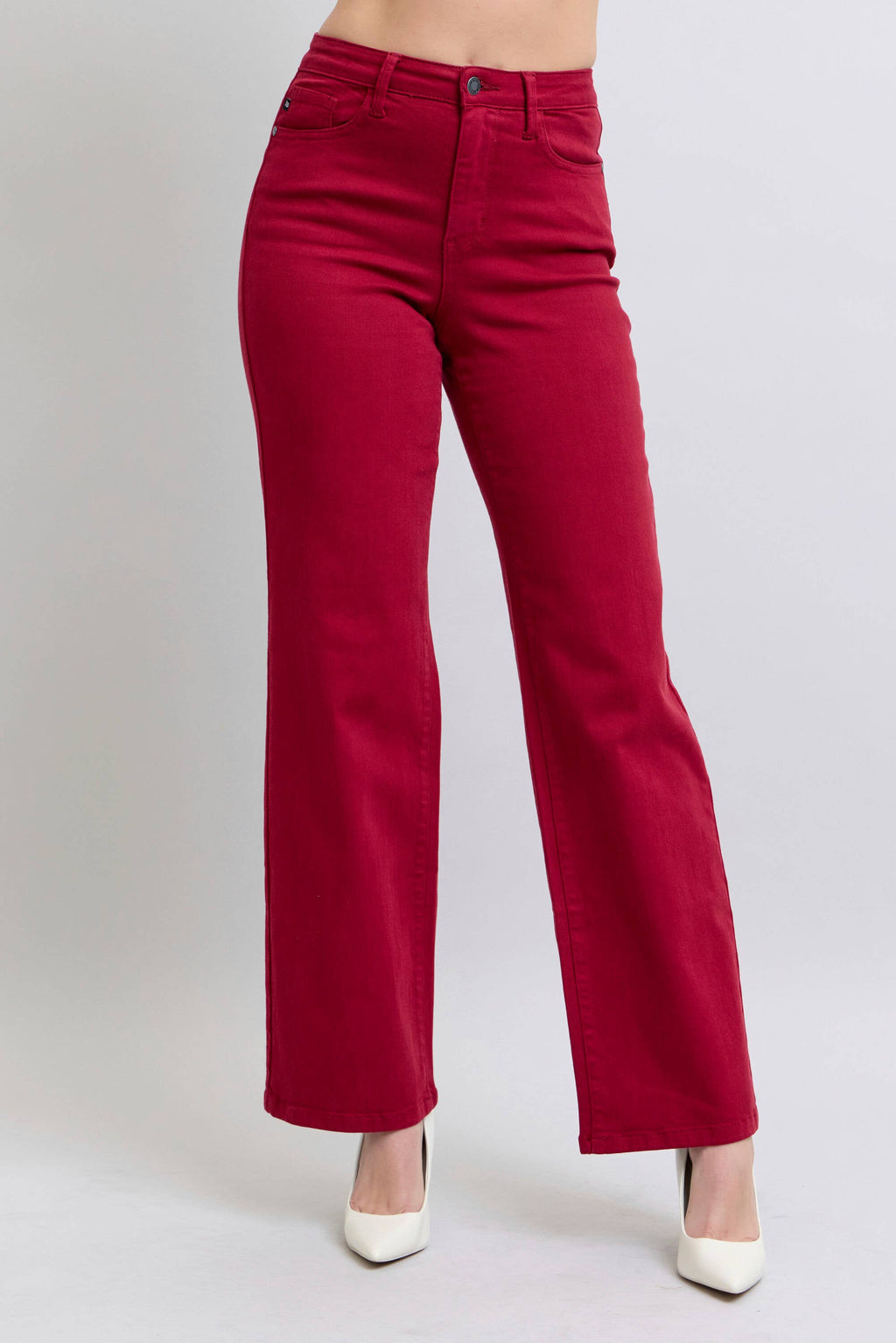 Heart Shaped Back Pockets High Waisted 90's Straight