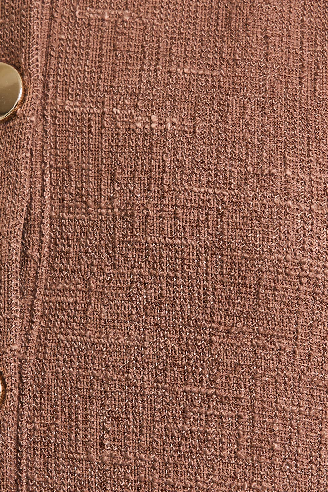 ROUND NECK LONG SLEEVE BUTTON UP TOP