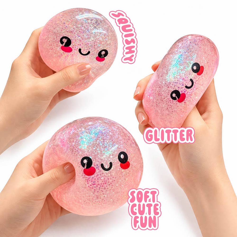Mystery Squishy Glitter Dumpling Stress Relief Toy
