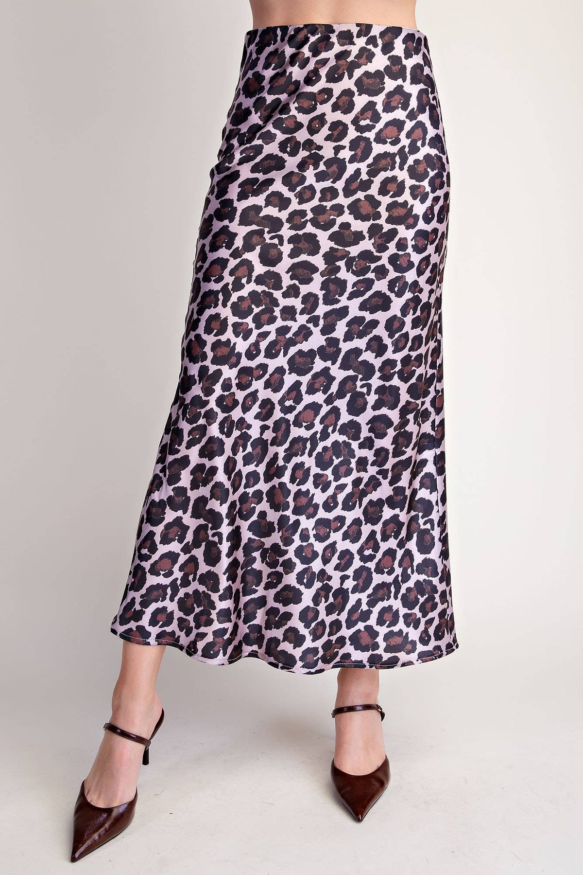 Animal Skirt High Waist Midi Length