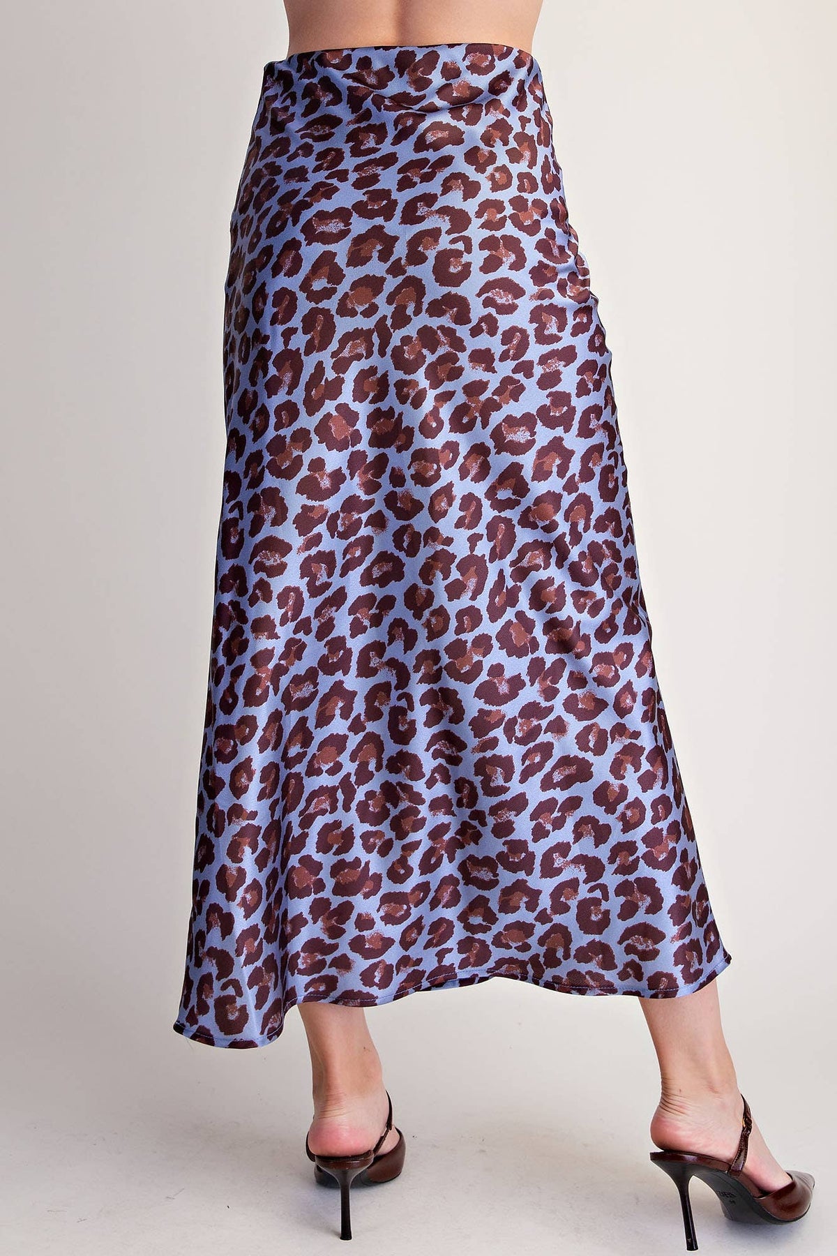 Animal Skirt High Waist Midi Length
