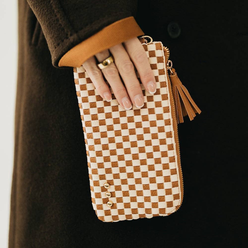 Woven Clutch Wristlet