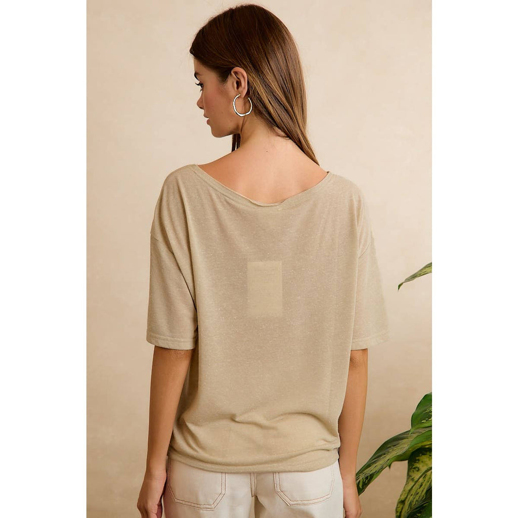 SOLID JERSEY RELAXED FIT SHORT SLEEVE T