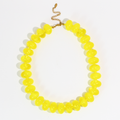 Sugar Bead Yellow Necklace