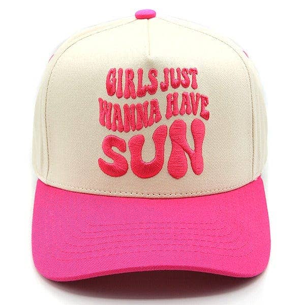 Girls Just Wanna Have Sun Trucker Hat