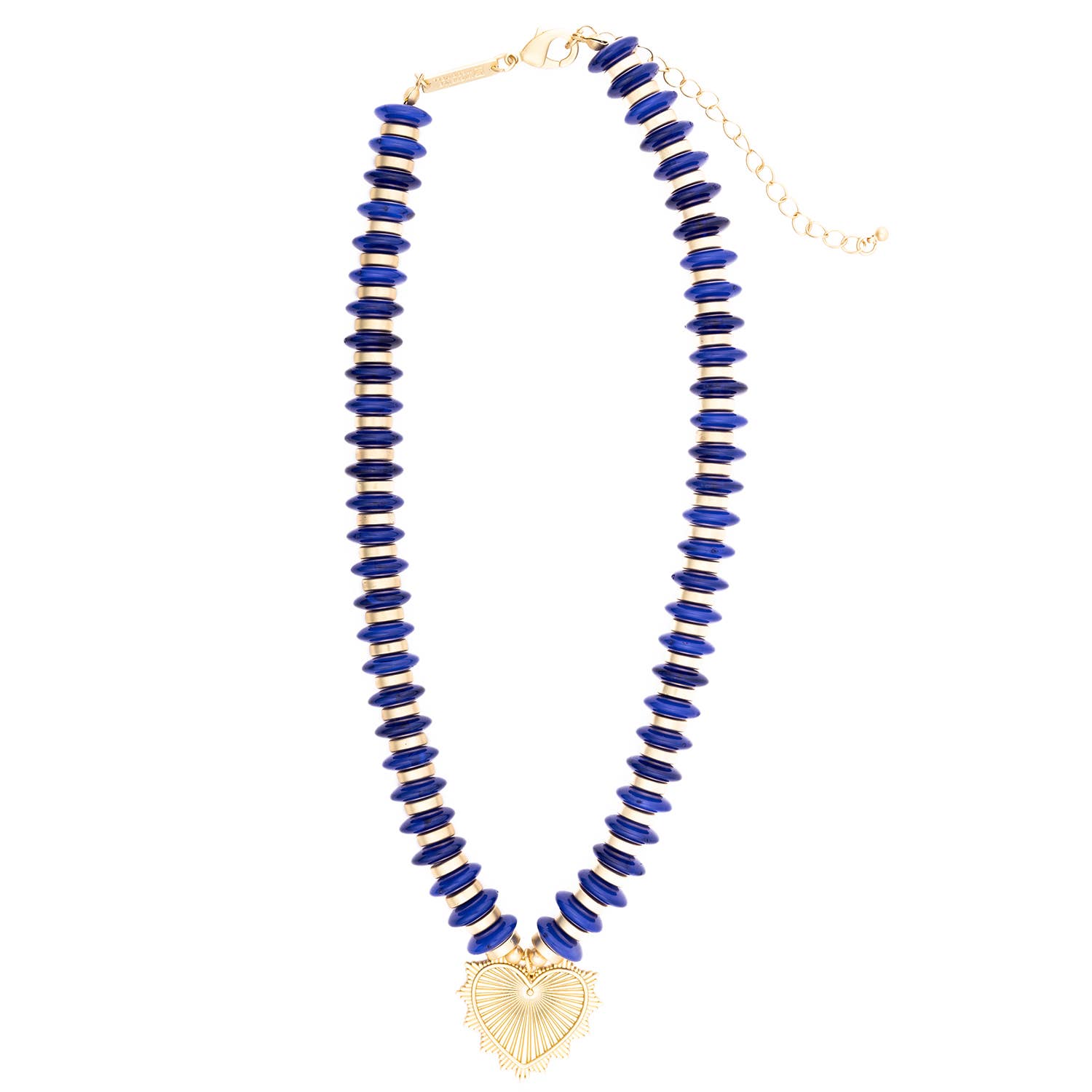 Heart Charm beaded necklace