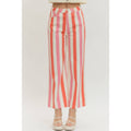 NEW Stripe ankle-wide leg pants