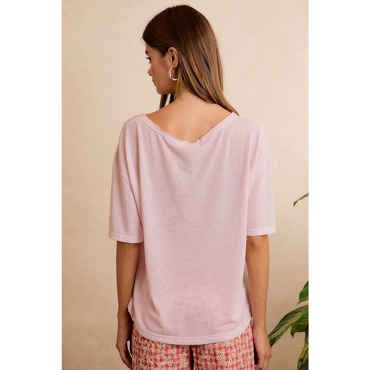 SOLID JERSEY RELAXED FIT SHORT SLEEVE T