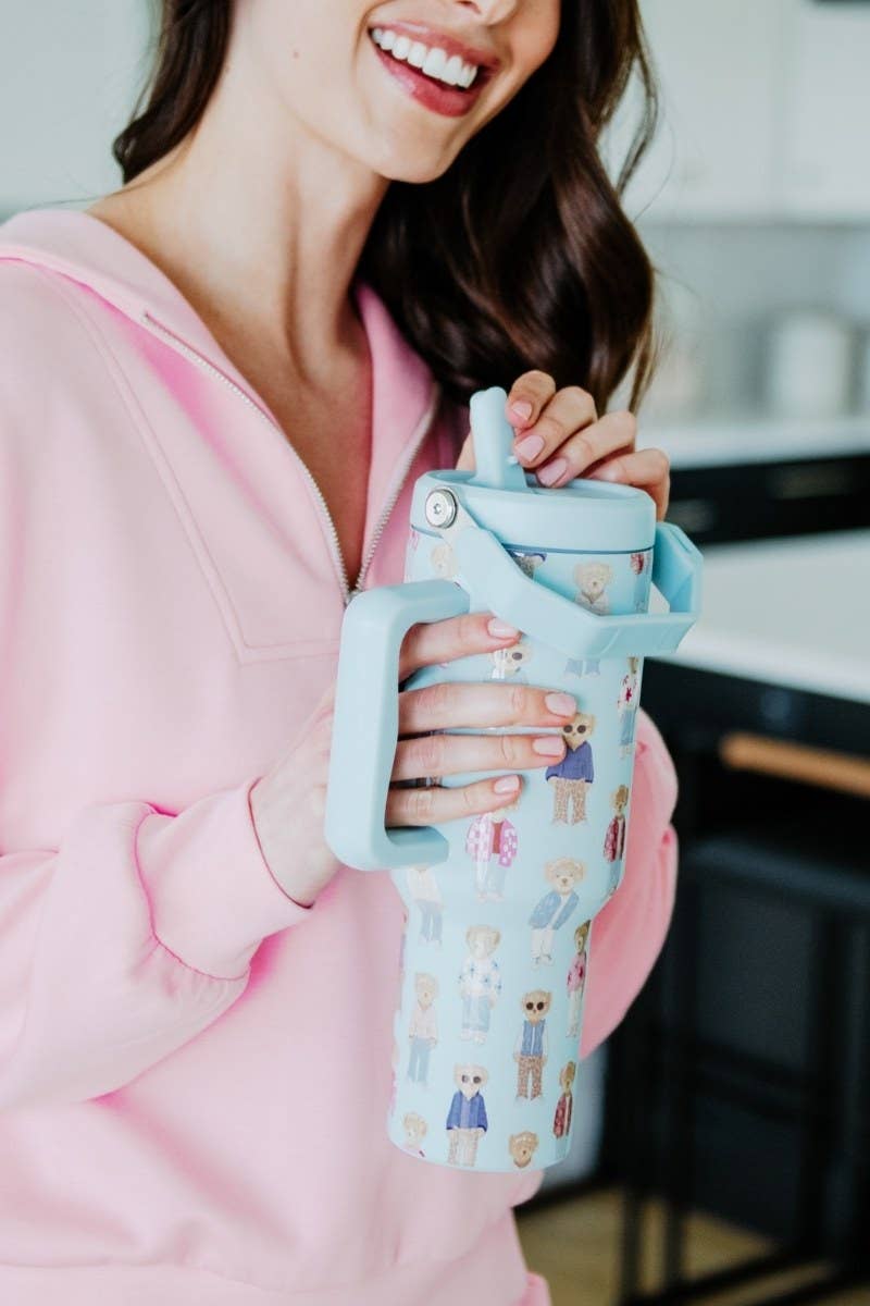 Teddy Bears Pattern Stainless Steel Tumbler