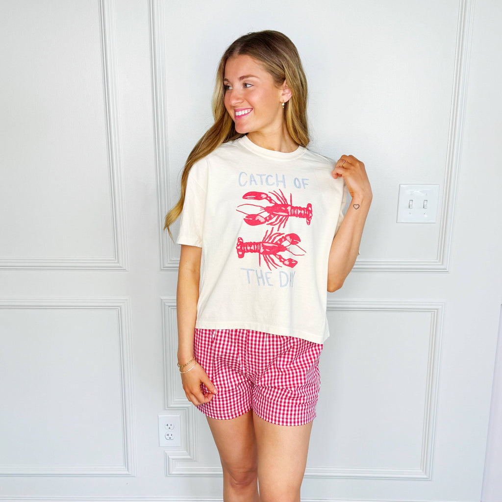 Catch of the Day Crop Tee
