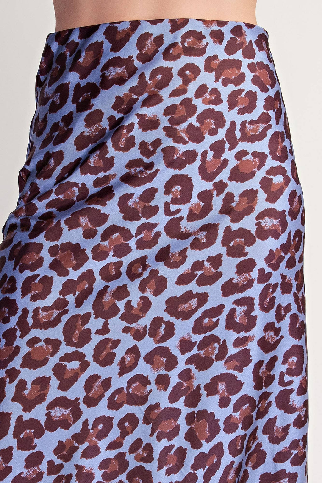 Animal Skirt High Waist Midi Length
