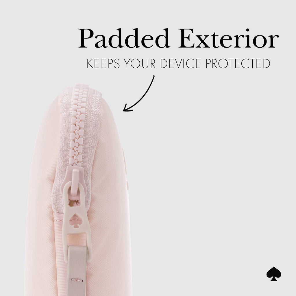 Kate spade new york Puffer Laptop Sleeve 16" Chalk Pink