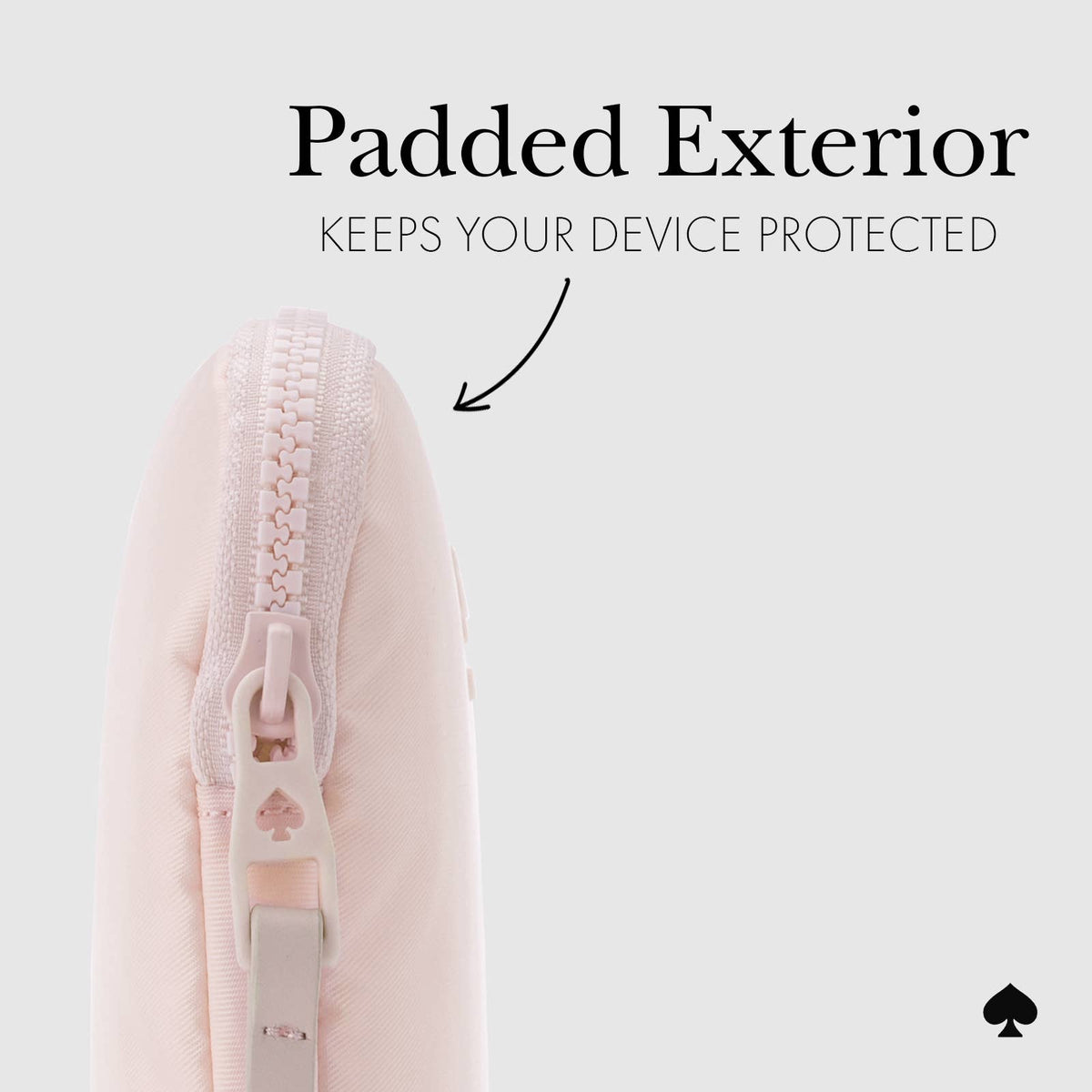 Kate spade new york Puffer Laptop Sleeve 16" Chalk Pink