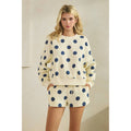 Polka Dot Crew Neck SweatShirt