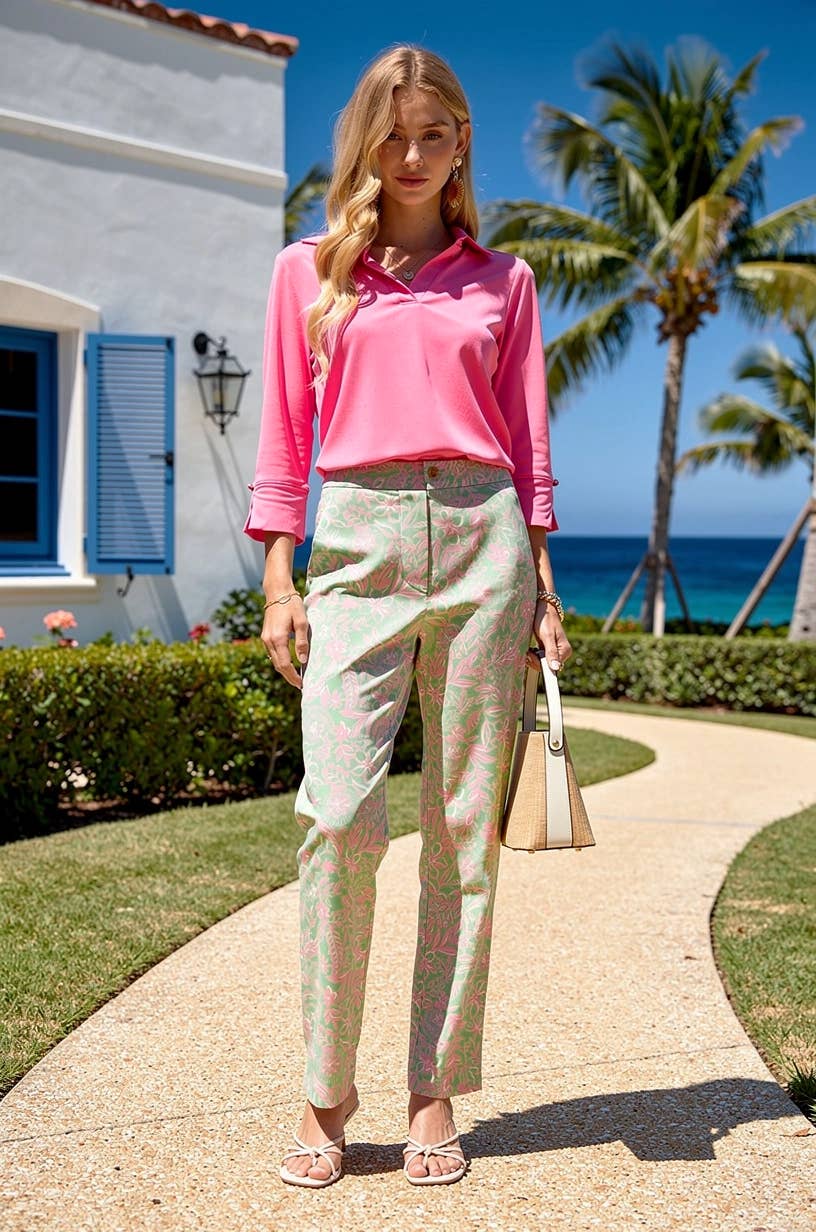 Lightweight Sun-Cool 3/4 Sleeve Blouse
