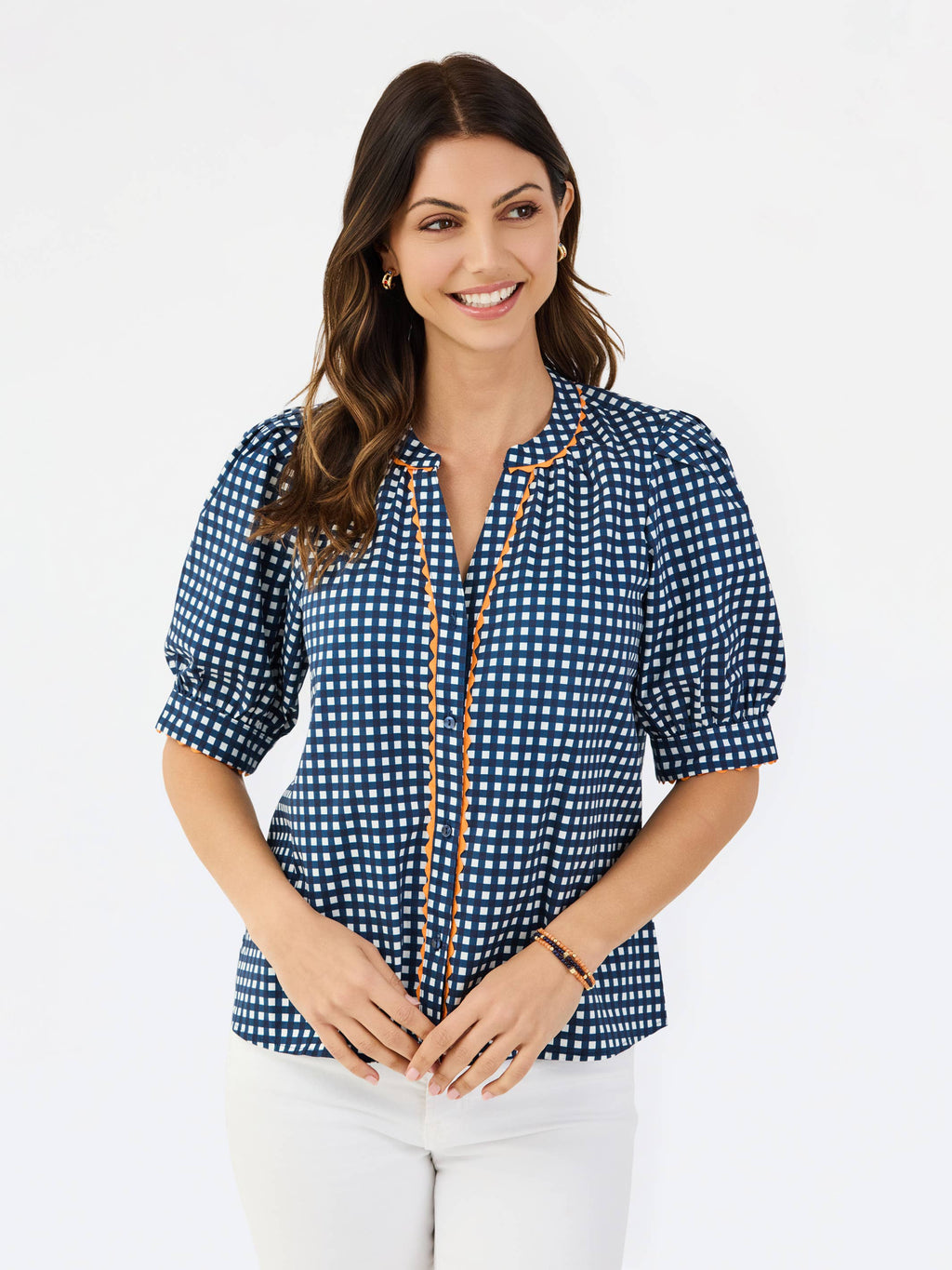 Navy + Orange