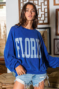'Florida' Comfy Oversize Graphic Sweatshirt, Gameday
