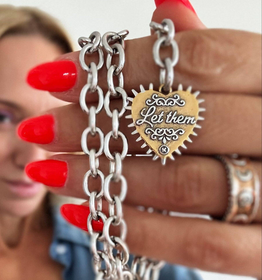 Let Them Heart Adjustable Choker Limited Edition Necklace