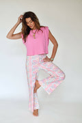 Floral Patchwork Denim-