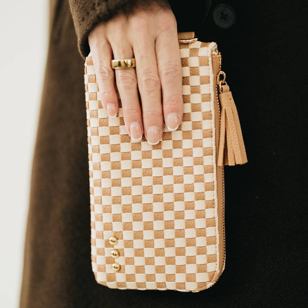 Woven Clutch Wristlet