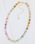 Shalimar Small  Rhinestone Necklace Light Multi