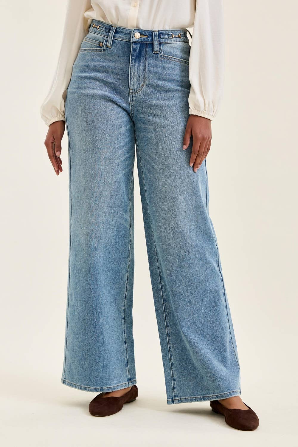 HW ANGELINA Column w/ Harness Trim MD Crisp Blue