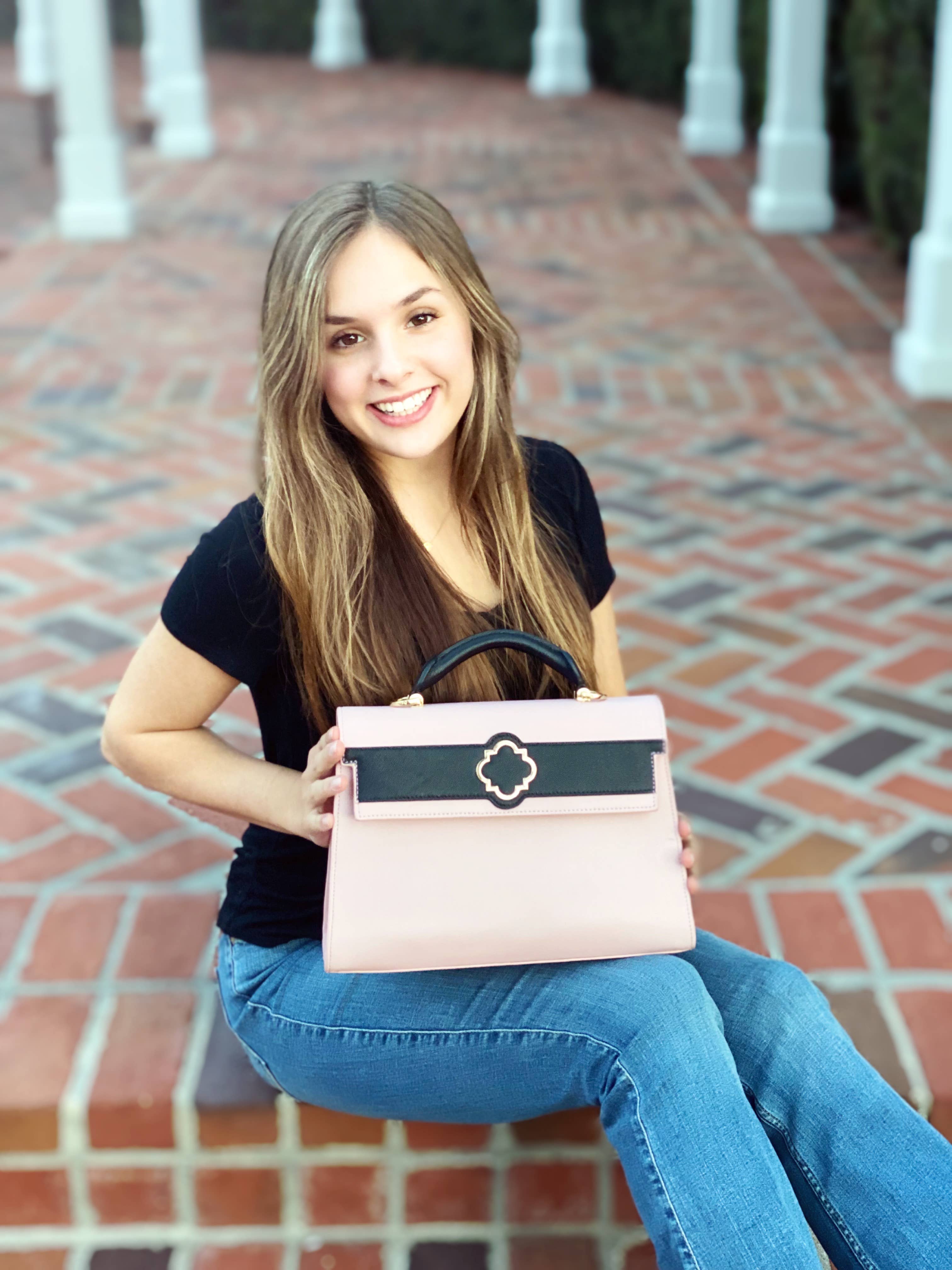 Lauren Bag in Pink/Black