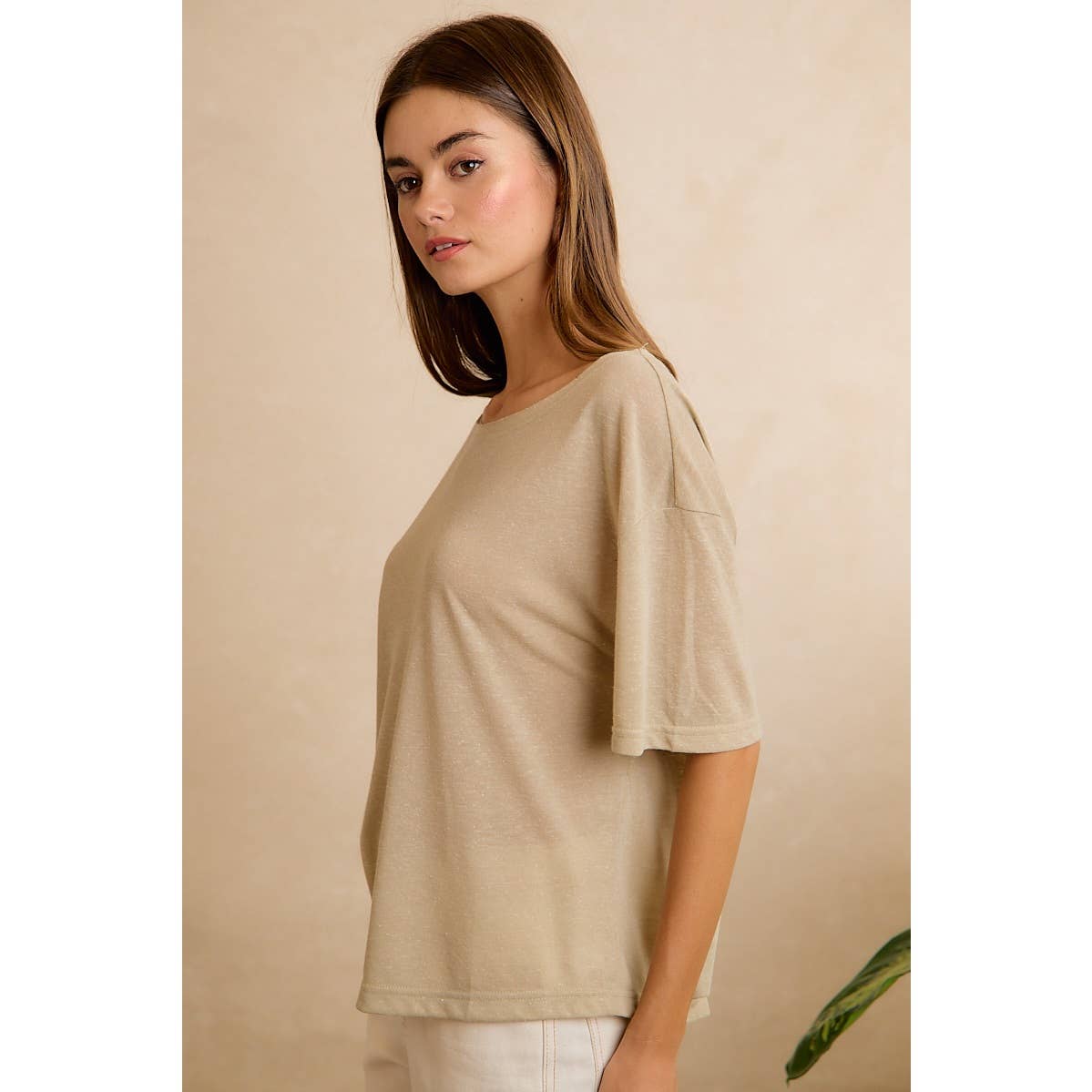SOLID JERSEY RELAXED FIT SHORT SLEEVE T