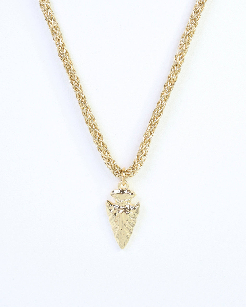 Corie Cord Necklace Arrow Gold