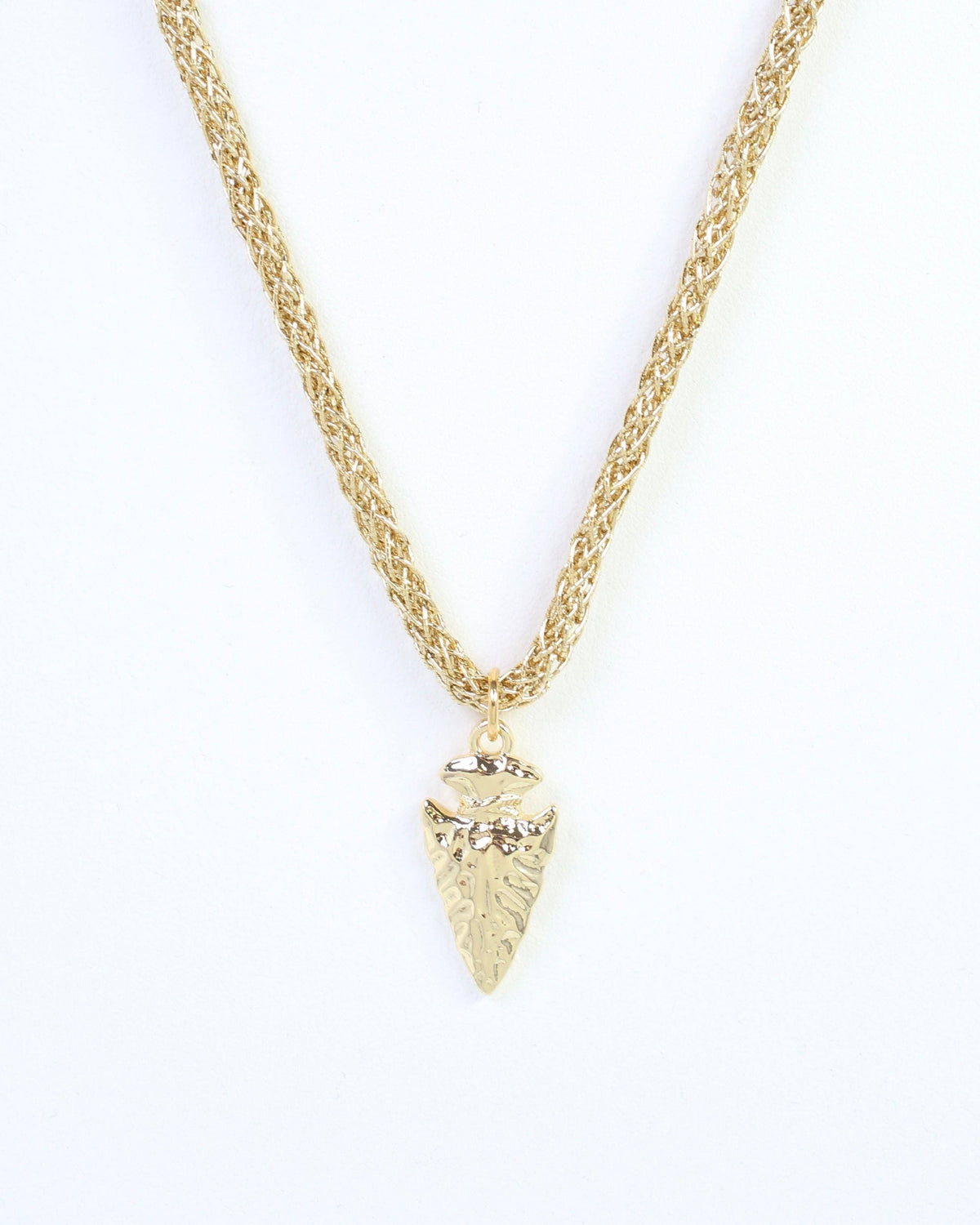 Corie Cord Necklace Arrow Gold