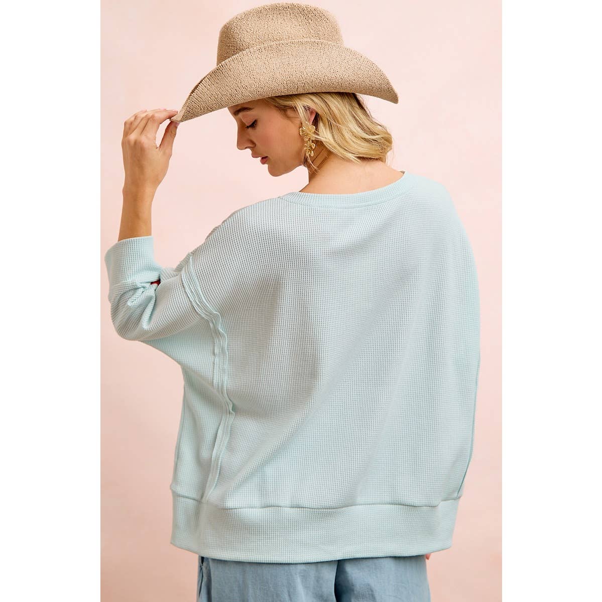 Sequin LOBSTERS PATCHED KNIT SLEEVE TOP
