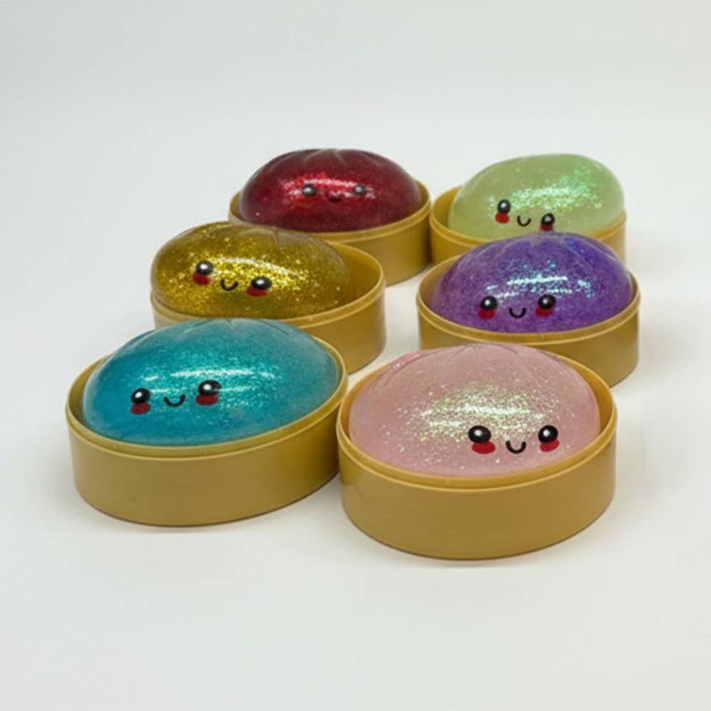 Mystery Squishy Glitter Dumpling Stress Relief Toy
