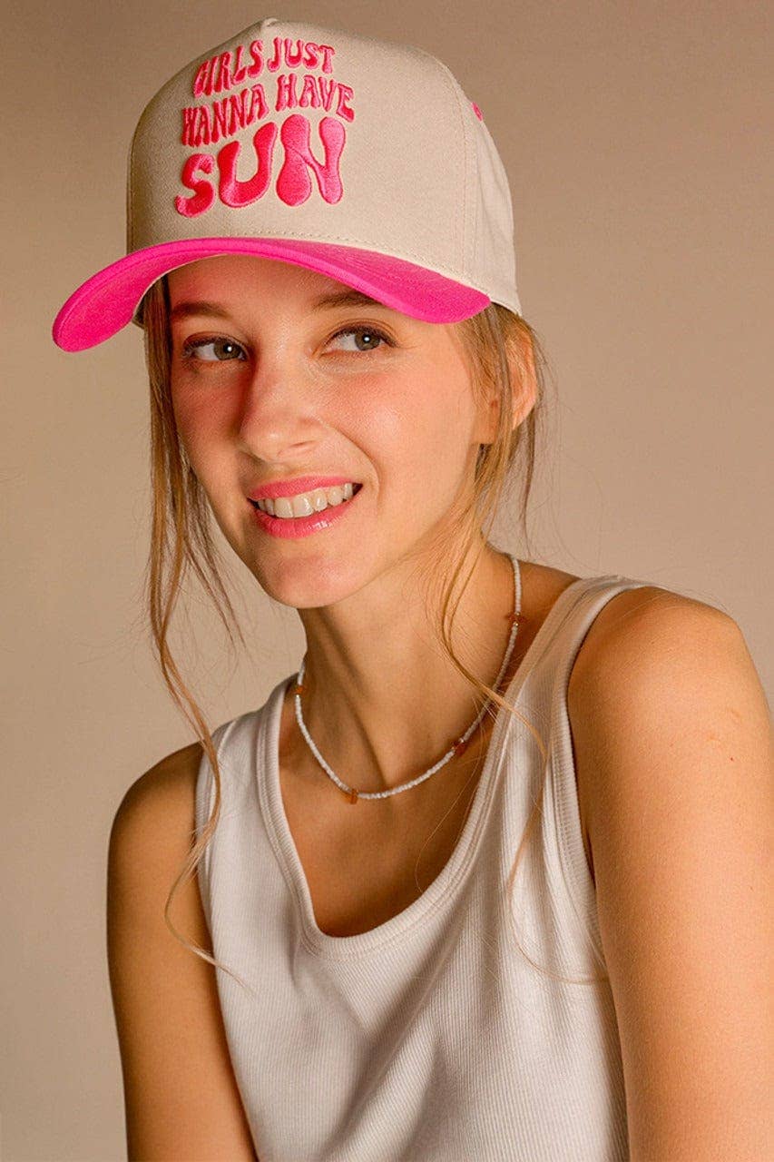 Girls Just Wanna Have Sun Trucker Hat